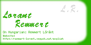 lorant remmert business card
